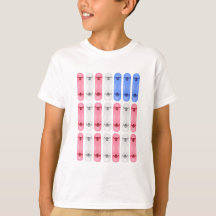 Kids Skateboard American Flagga T-shirt