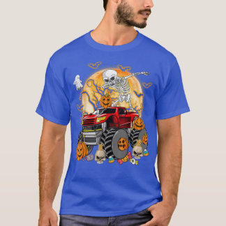 Kids Skeleton Monster Lastbil Måne Candy Småbarn H T Shirt