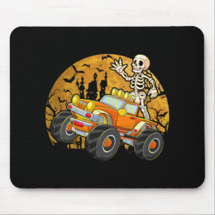 Kids Skeleton Riding Monster Lastbil Halloween Cos Musmatta
