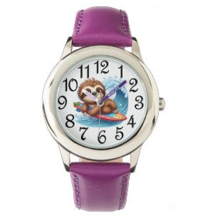 Kids Sloth Surfer Armbandsur