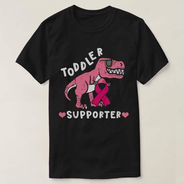 Kids Småbarn Supporter Breast Cancer Awareness Boy T Shirt (Design framsida)