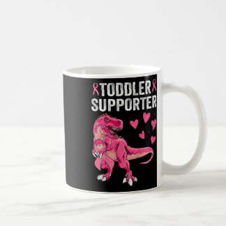 Kids Småbarn Supporter T T-rex Breast Cancer Aware Kaffemugg