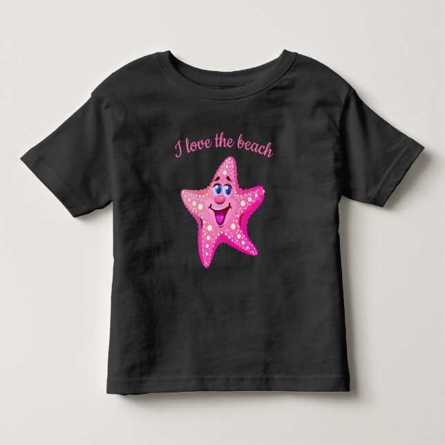 Kids Småbarn T-Shirt-Starfish T Shirt (Framsida)