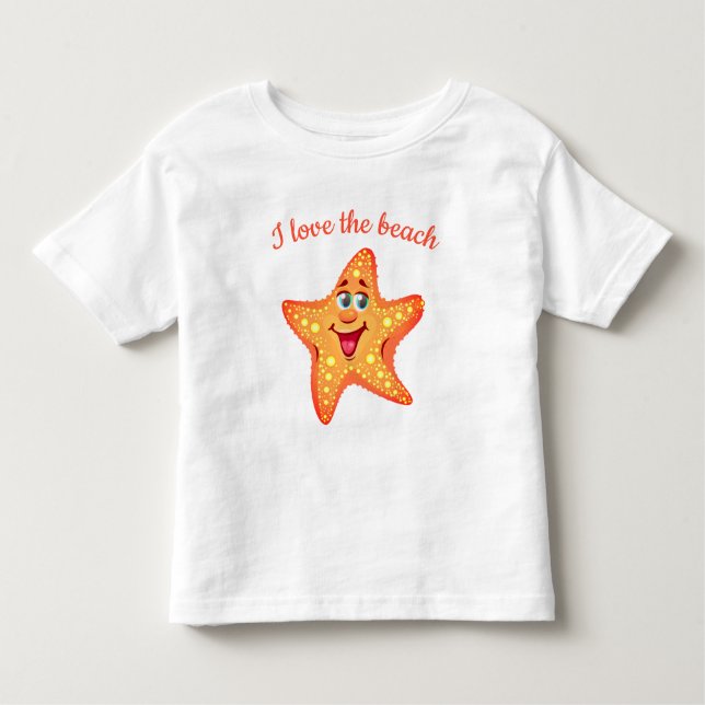 Kids Småbarn T-Shirt-Starfish T Shirt (Framsida)