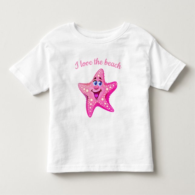 Kids Småbarn T-Shirt-Starfish T Shirt (Framsida)