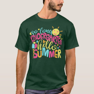 Kids So Long Kindergarten Hello Summer Girl Last D T Shirt