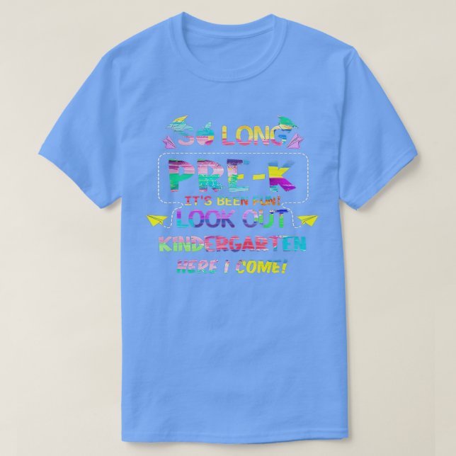 Kids So Long PreK Kindergarten Here I Come Dabbing T Shirt (Design framsida)