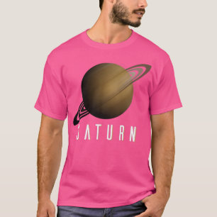 Kids Solar Planet Saturn- Kids Space Science Premi T Shirt