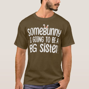 Kids Sombunny Big Sister Påsk Gravid Announc T Shirt