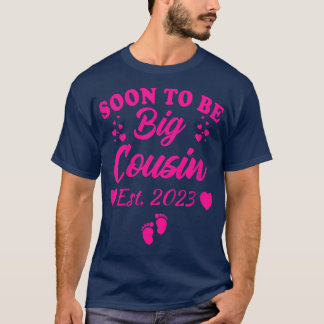 Kids Soon To Be Big Cousin 2023 Pregnancy Announce T Shirt