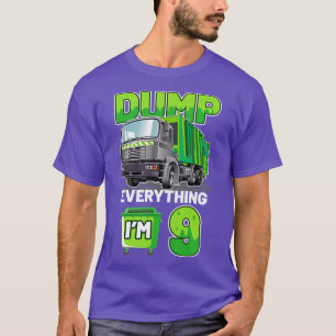 Kids Sopor Lastbil dumpar allt jag är 9 Sopor T Shirt
