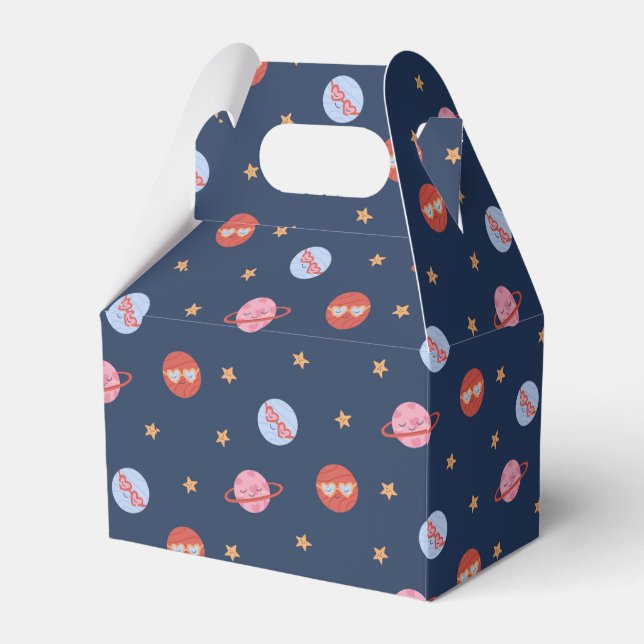 Kids Space Mini Pattern with Planets & Stars Presentaskar (Framsidan Sidan)