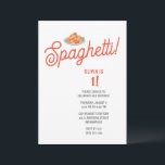 Kids Spaghetti Birthday Inbjudningar<br><div class="desc">Den här Kids Spaghetti Födelsedagsfest inbjudan är ett underbart alternativ för din spaghetti-middag,  italienska restaurang,  pasta party eller andra evenemang. Lägg till din egen information och ladda ned den omedelbart eller få Zazzle-utskrift. Den här inbjudan var professionellt designad av grafikdesignern Eden Denevan.</div>
