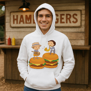 Kids spelar musik på Giant Cheeseburgers Hoodie