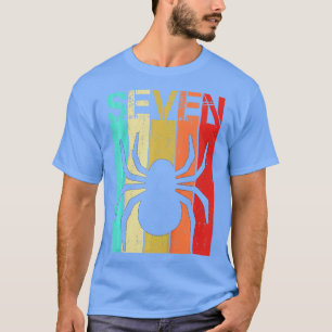 Kids Spider 7 Birthday Boy Spider 7 År T Shirt