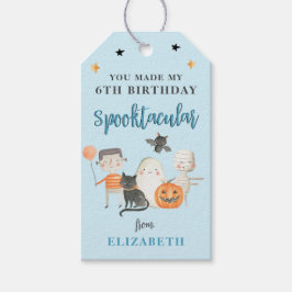 Kids Spooktacular Halloween Födelsedagsfest Favor  Presentetikett