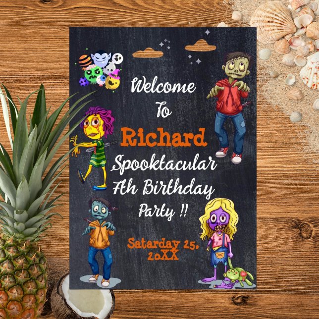 Kids Spooky Halloween Costume Birthday Poster (Skapare uppladdad)