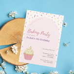 Kids Sprinkles Baking Födelsedagsfest inbjudan<br><div class="desc">Kasta en bra matlagning eller bakning födelsedagsfest som barnen kommer att ge kärlek! Den här söta sprinkle-cuptårtmallen är redigerbar och tillgänglig som digital nedladdning. Om du tittar för en söt party tematod för flickor,  så blir det slått!</div>