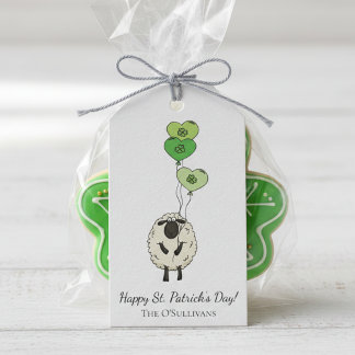 Kids St. Patrick’s Day Sheep & Shamrock Presentetikett