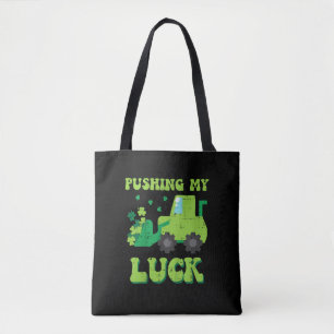Kids St patricks day Bulldozer Pushing My Tur Sai Tygkasse