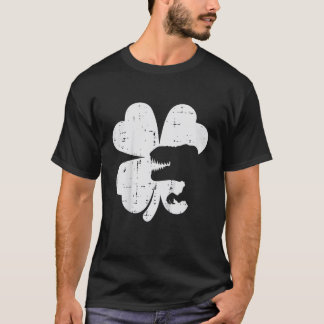 Kids St patricks day Dino Shamrock Saint Paddys Tr T Shirt