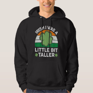 Kids St patricks day Irish, jag var en liten bit T Hoodie