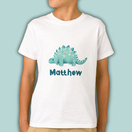 Kids Stegosaurus Namn T Shirt