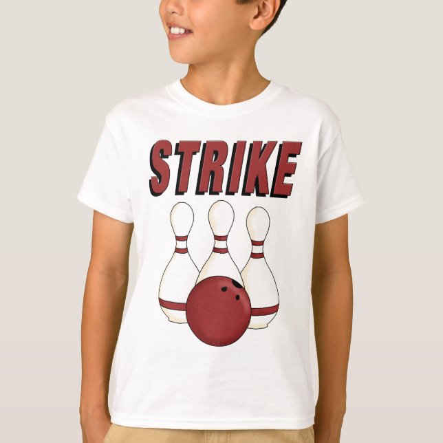 Kids Sten Bowling Shirt T-shirt (Framsida)