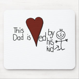 Kids Stick figur Hearts Pappa Musmatta
