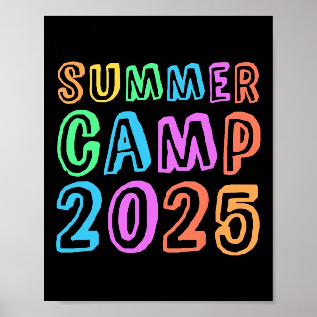 Kids Summer Camp 2025 Camping Director Crew Host C Poster (Framsidan)