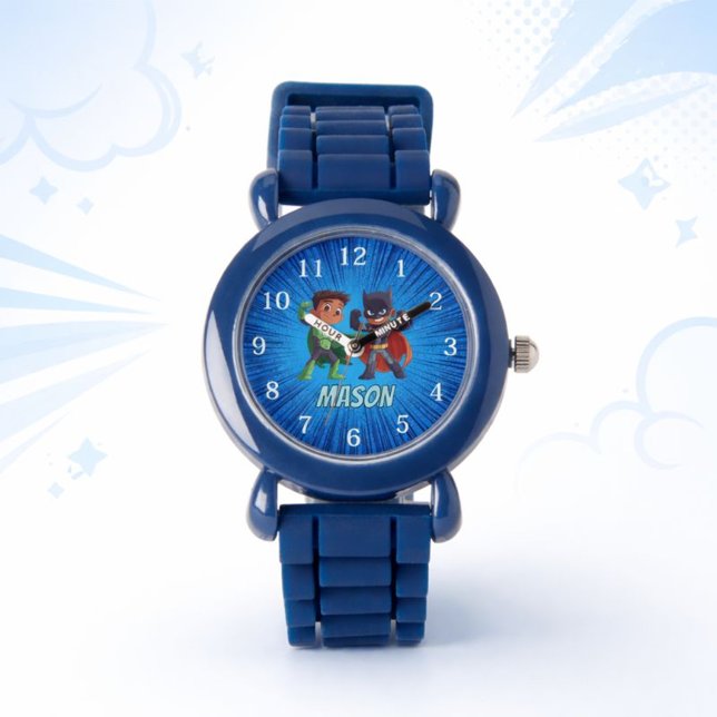 Kids Superhero Watch Custom Name Boys Armbandsur (Skapare uppladdad)
