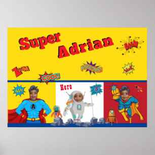 Kids Superhjälte Poster