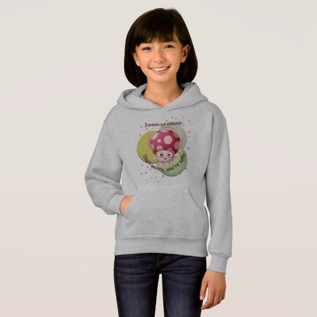 Kids Sweatshirt/TshirtMushroom-design T Shirt (Hel framsida)
