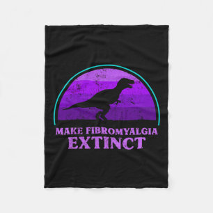Kids T Rex Dino gör att Fibromyalgia Utdödar Aware Fleecefilt