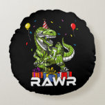 Kids T-Rex Dinosaur Robot Rawr Birthday Boy Party Rund Kudde<br><div class="desc">Kids T-Rex Dinosaur Robot Rawr Birthday Boy Party utformar för dinosaur älskare.</div>