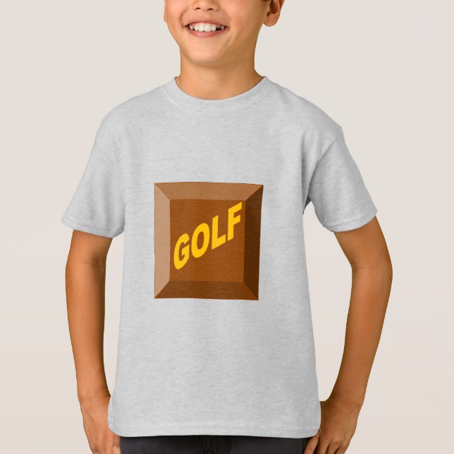 Kids T-Shirt ash CHOCOLAT GOLF (Framsida)