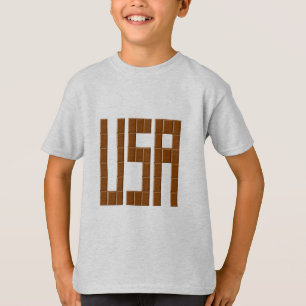 Kids T-Shirt ash CHOCOLATE USA