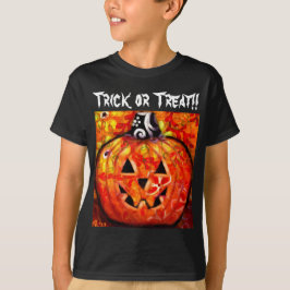 Kids' T-Shirt - Bus eller godis Jack-O-Lantern