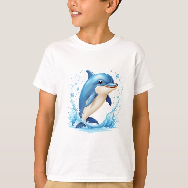 Kids T-Shirt Dolphin (Framsida)
