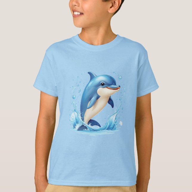 Kids T-Shirt Dolphin (Framsida)