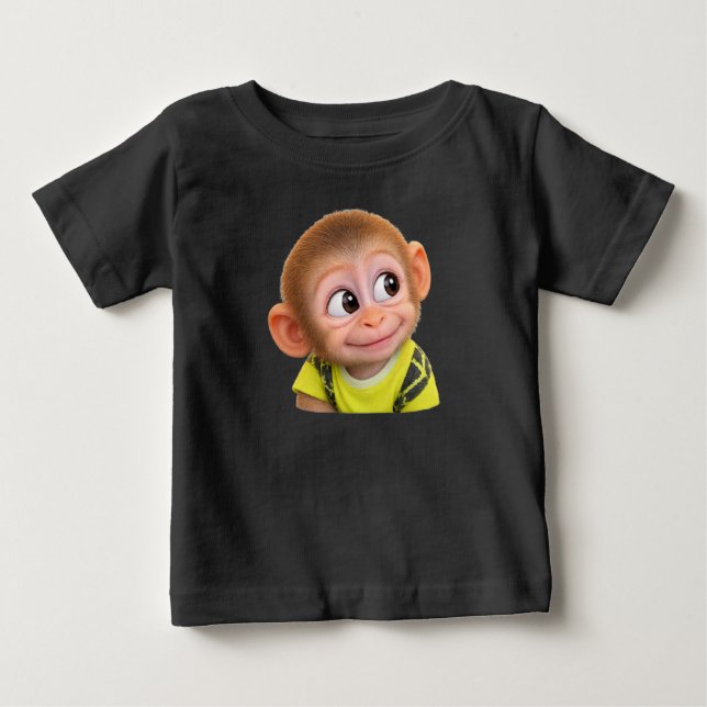 kids t-shirt funny Monkey looking to the side (Framsida)