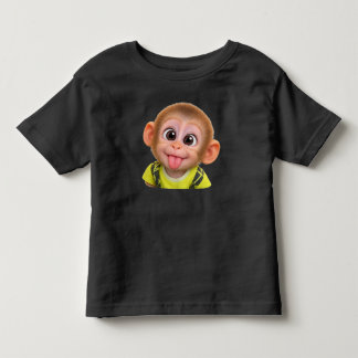 Kids' T-shirt-funny monkey sticking out its tongue T Shirt