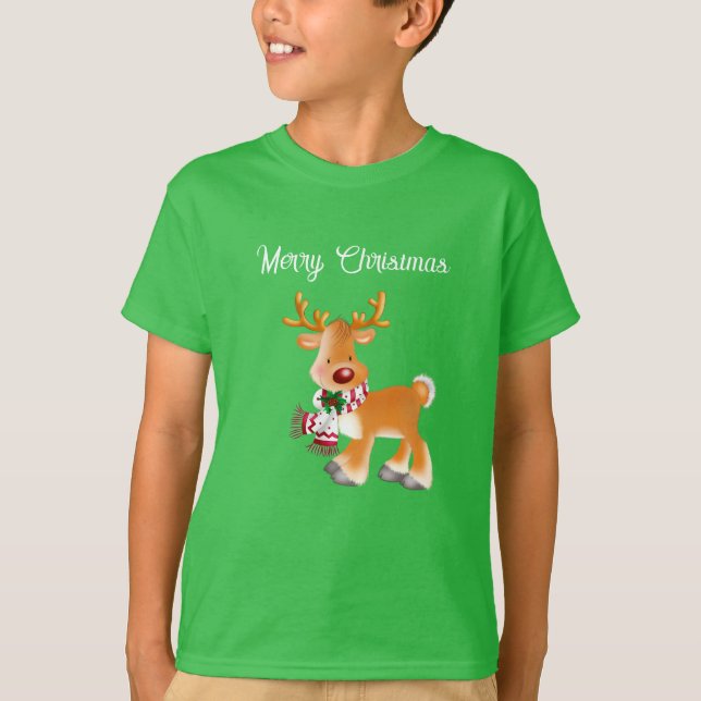 Kids T-Shirt Helgdag Rudolph (Framsida)