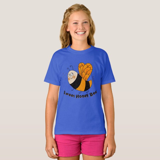 Kids T Shirt med Bee Graphic (Hel framsida)
