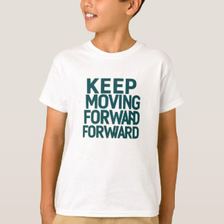Kids T-Shirt med fetstilt "Behålla Flytta Forward"