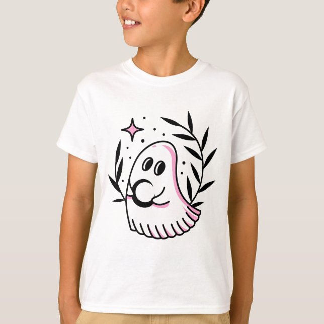 Kids T-Shirt med Rosa och svart Logotyp (Framsida)