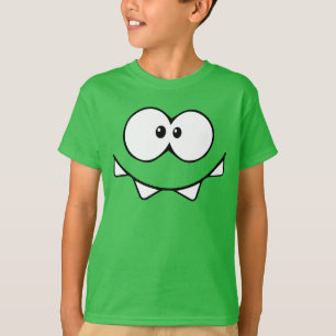 Kids T-Shirt Om Nom Ansikte