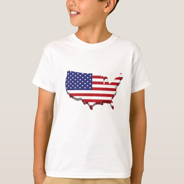 Kids T-Shirt-Patriotic T Shirt (Framsida)