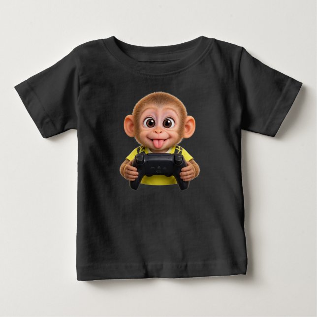 Kids' T-shirt – Playful monkey play (Framsida)