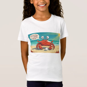 Kids T-Shirt: "Varför var krabban inte ?" Funny T Shirt